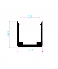 Trunk 14*14 mm aluminum NEWPOWER