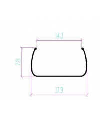 Trunk 16.5 mm aluminum Newpower