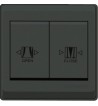 Curtain switch open-close 7 * 7 black NEWPOWER