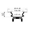 Aluminum Profile Concealed Wall Ceiling Length 3 m Size 2414 NEWPOWER