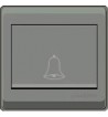 Wide bell switch 16 amp 7*7 dark gray NEWPOWER