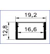 Aluminum profile visible for wall and ceiling suspended length of 3 m size 1913 NEWPOWER