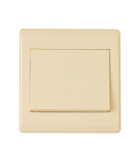 single switch, 4 line, 16 amp, 7 * 7 beige Newpower