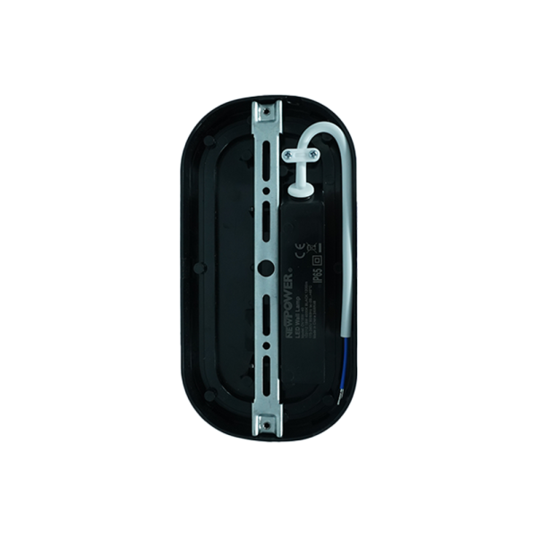 103113-02-Oval Black 15W IP65 4000K NEWPOWER