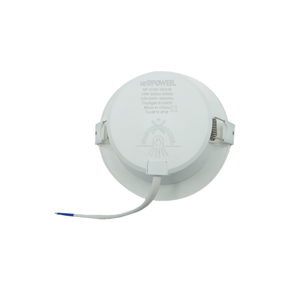 103156-02-SMD ANTI-GLARE White+ Black 10W 10CM 6500K NEWPOWER