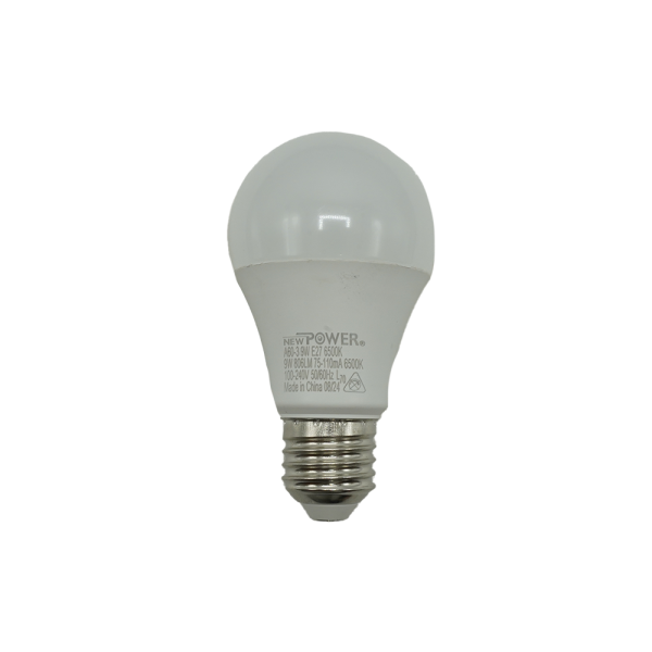 104050-A60-3 LED Bulb 9W 6500K E27 -NEWPOWER