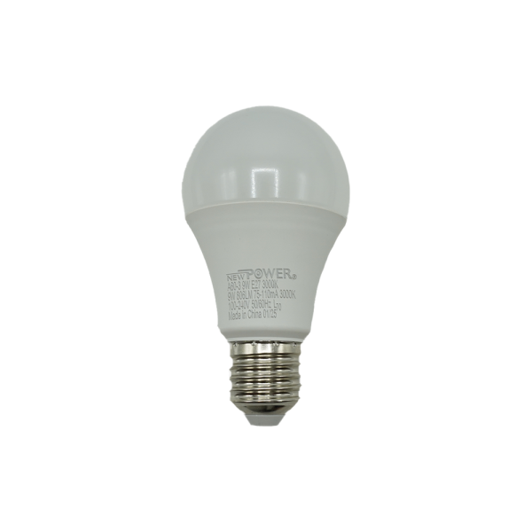104051-A60-3 LED Bulb 9W 3000K E27 NEWPOWER