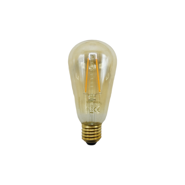 105033-LED Cylindrical Honey-colored Filament 4.5W 3000K E27 NEWPOWER