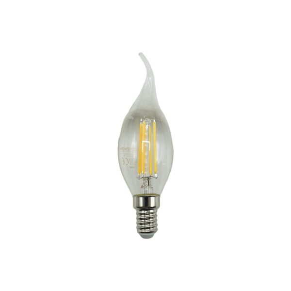 105035-LED Curved Filament 4.5W 3000K E14 NEWPOWER