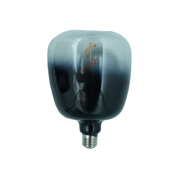 105069-LED VASE140 Transparent Black Bulb 4.9W 1800K NEWPOWER