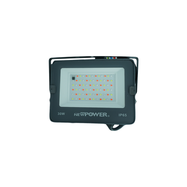 106084-01-SMD Integrated Floodlight Grey body 30W RGB NEWPOWER
