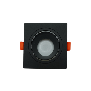 107102-01-Anti-Glare Aluminum Square Spotlight Black 7cm NEWPOWER