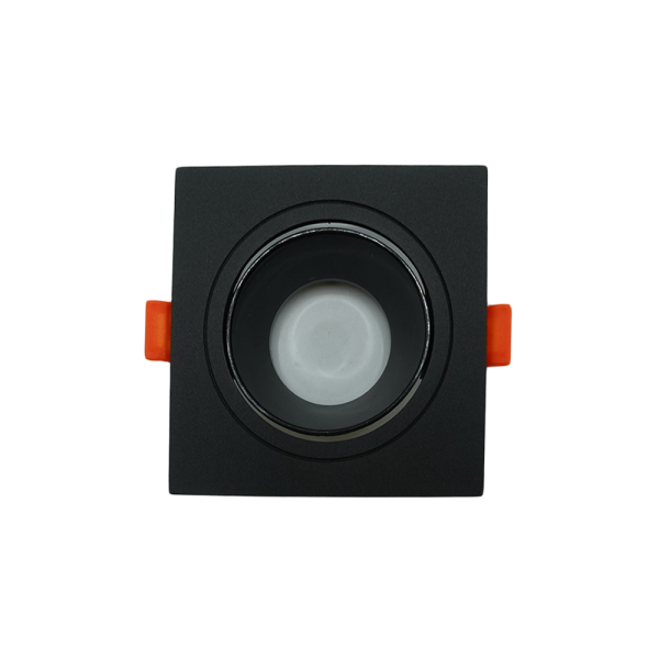 107102-01-Anti-Glare Aluminum Square Spotlight Black 7cm NEWPOWER