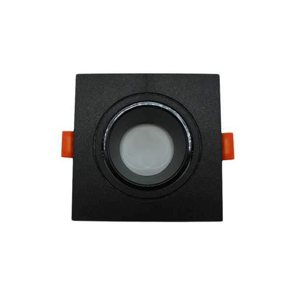 Anti-Glare Plastic Square Spotlight, Black-Black, 7cm, NEWPOWER