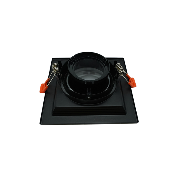 107237 -02-Deep Adjustable Anti-Glare Spotlight, 130×130×35mm, Black-Black, Single, NEWPOWER