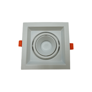 107243-01-Deep Adjustable Anti-Glare Spotlight, 130×130×35mm, White-White, Single, NEWPOWER