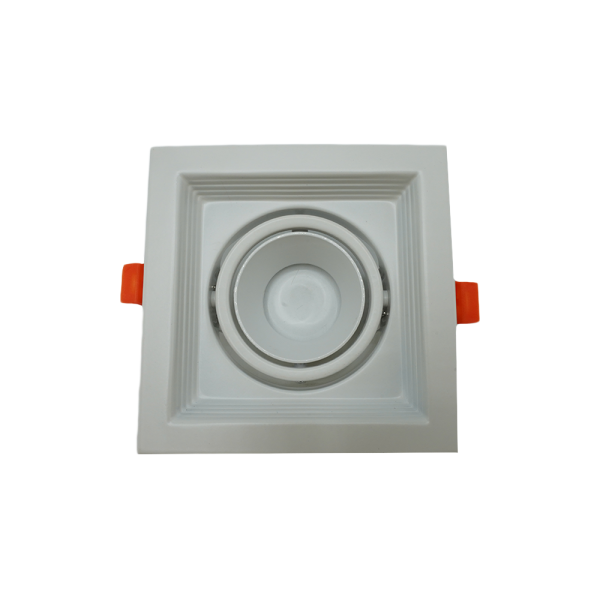 107243-01-Deep Adjustable Anti-Glare Spotlight, 130×130×35mm, White-White, Single, NEWPOWER