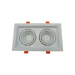 107244-01-Deep Adjustable Anti-Glare Spotlight, 225×130×35mm, White-White, Double, NEWPOWER