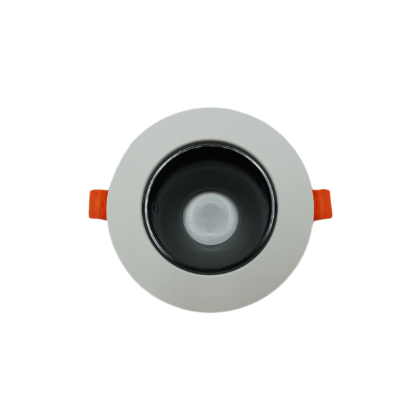107246-01-Aluminum Anti-Glare Spotlight, 10cm, White-Black, NEWPOWER