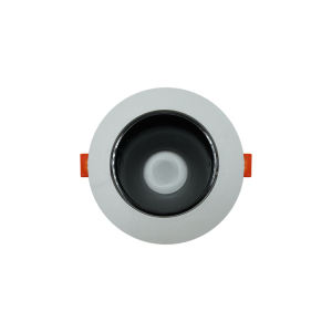 107247-01-Plastic Anti-Glare Spotlight, 10cm, White-Black, NEWPOWER