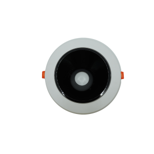 107248-01-Plastic Anti-Glare Spotlight, 14cm, White-Black, NEWPOWER