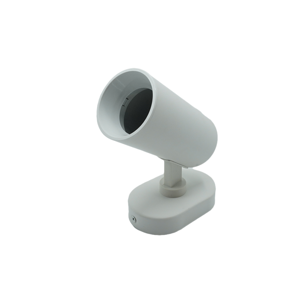 107284-02 Surface-Mounted Aluminum Track Light, White-White, Single, Rectangular Base, NEWPOWER