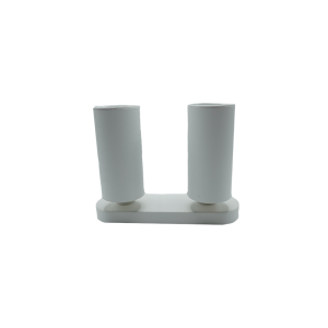 107286-01 Surface-Mounted Aluminum Track Light, White-White, Double, Rectangular Base, NEWPOWER