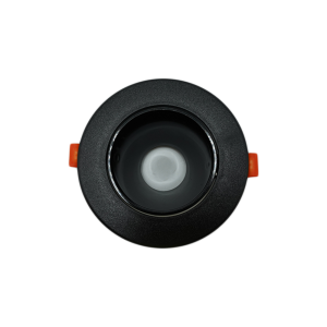 107299-01-Plastic Anti-Glare Spotlight, 10 cm, Black Black NEWPOWER