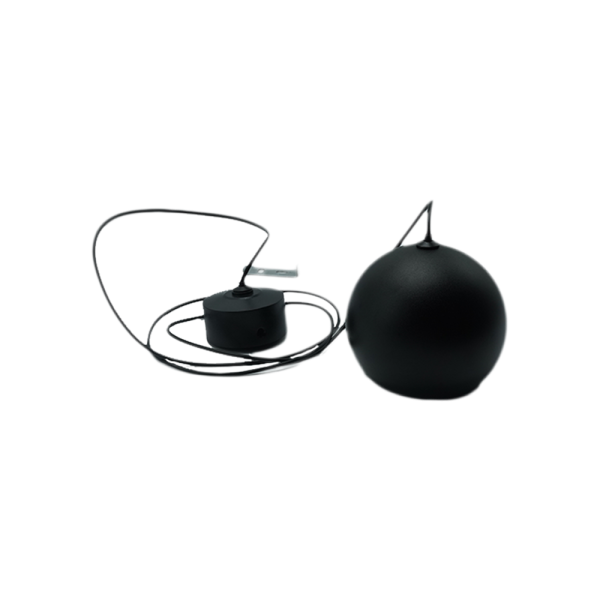 107300-03-Pendant Decorative Matte Black Spherical 85*98 NEWPOWER