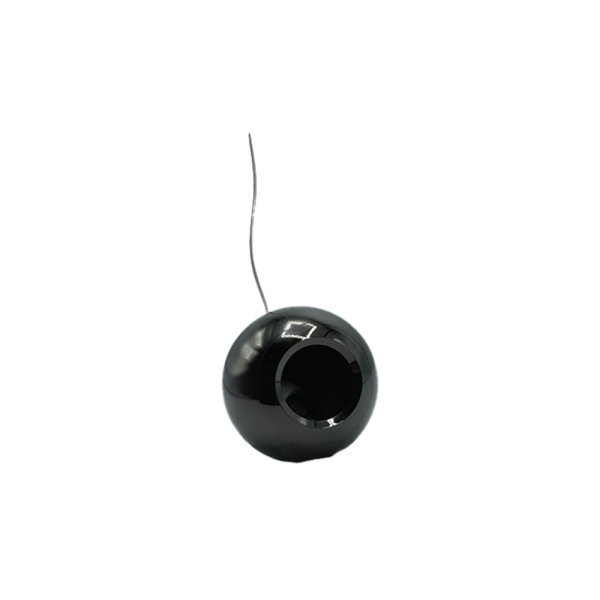 107302-02-Pendant Decorative Glossy Black Spherical 85*98 NEWPOWER