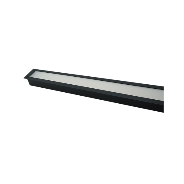 107324-Recessed Linear Light 30W 120cm 4cm Width Black Body 6500/4000/3000K NEWPOWER FORTE