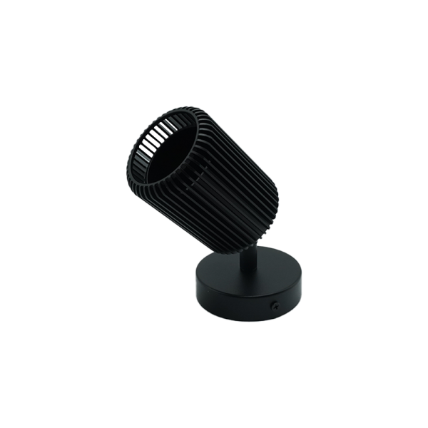 107357-02 Recessed Black Track Light,rounded Model NEWPOWER
