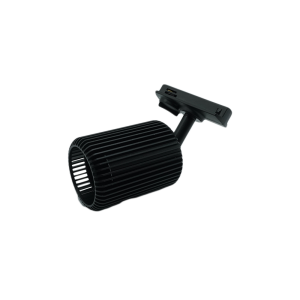 107358-01-Black Track Light, rounded Model NEWPOWER