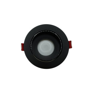 -Empty Aluminum Anti-Glare Spotlight, 7cm, Black & Black, Classic, 2 Boxes (10 pcs) NEWPOWER