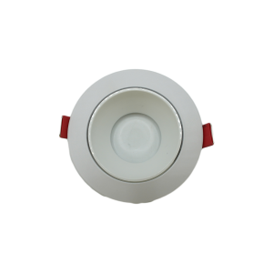 107364-01-Empty Aluminum Anti-Glare Spotlight, 7cm, White & White, Classic, 2 Boxes (10 pcs) NEWPOWER