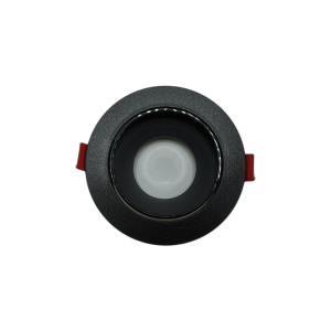 107366-01-Empty Plastic Anti-Glare Spotlight, 7cm, Black & Black, Classic, 2 Boxes (10 pcs) NEWPOWER