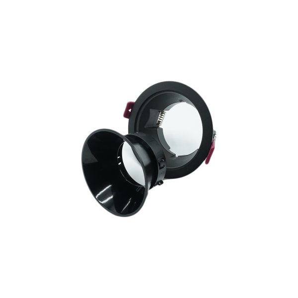 107371-03-Matte Black Aluminum Anti-Glare Spotlight, Dismantlable NEWPOWER