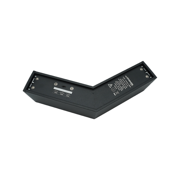 107374-02-45° Angle Linear Light Connector 8W Black Body 6500K/4000K/3000K NEWPOWER
