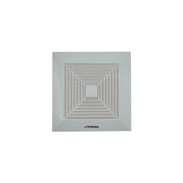 111019-01-Ceiling Mounted Plastic Exhaust Fan 8 inch CFM 89 NEWPOWER