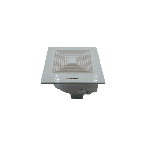 111019-02-Ceiling Mounted Plastic Exhaust Fan 8 inch CFM 89 NEWPOWER