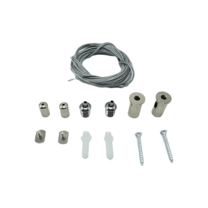 114180-Hanging Steel Cable Silver, 3m NEWPOWER