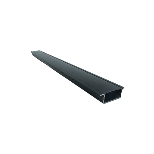 117018-01-Aluminum Profile Black Face Black Recessed Wall & Ceiling Length 3m Size 205-1 NEWPOWER