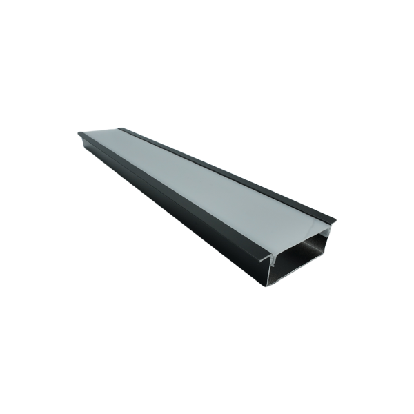 117067 -01-Aluminum Profile Black Recessed Wall & Ceiling Length 3m Size 5020B NEWPOWER