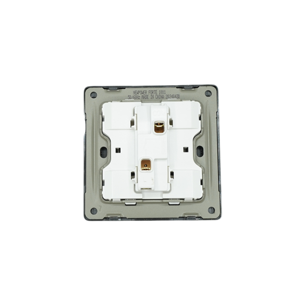 1001-02 Black 1 Gang 1 way switch wide 16A 7*7 NEWPOWER Forte