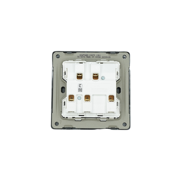 1301-02 black 3 gang 1 way switch 16 A NEWPOWER Forte