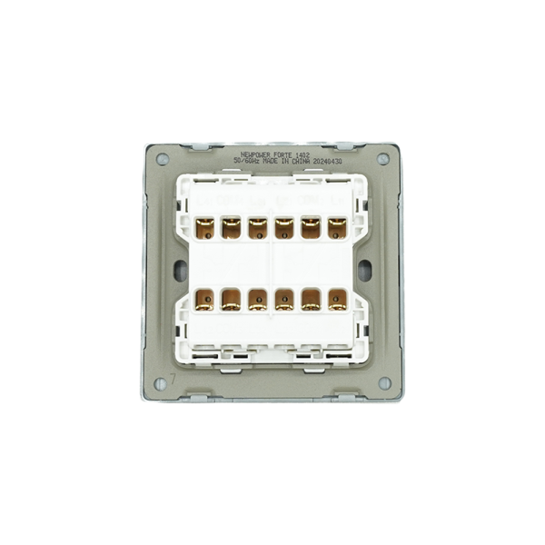 1402 -02 grey 4 gang 1 way switch 16 A NEWPOWER Forte