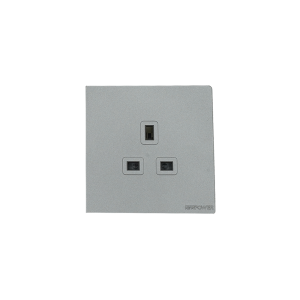 2001-01  13A 3pin socket 7*7 grey color NEWPOWER Forte