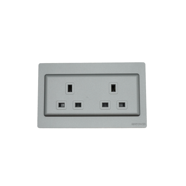 2201 -01  13A 3pin socket 7*14 grey color NEWPOWER Forte