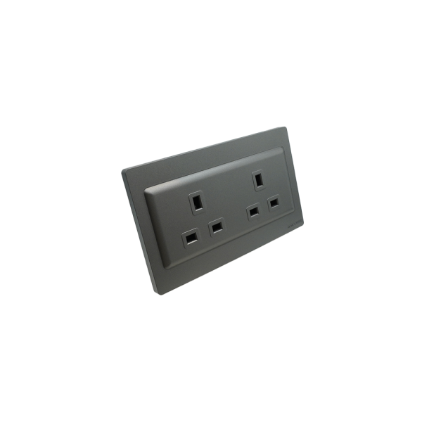 2201 -03  13A 3pin socket 7*14 grey color NEWPOWER Forte