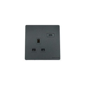 2301-01  black  13A 3pin socket with type C NEWPOWER Forte